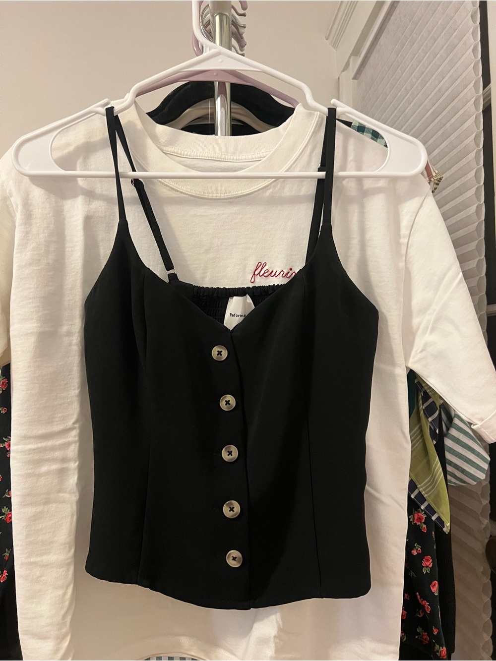 Reformation Danika Top in Black size 0